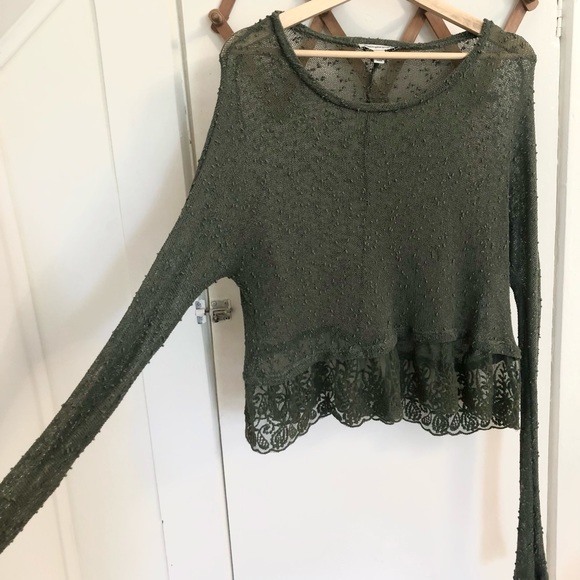 American Eagle Outfitters Tops - American Eagle Olive Green Top